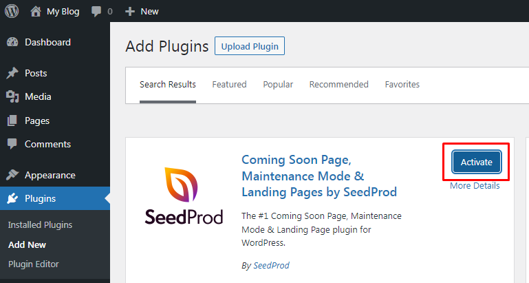 Seedprod Plugin