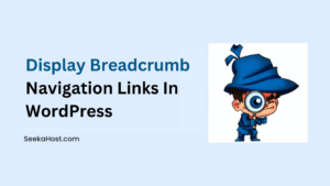 Display Breadcrumb Navigation Links