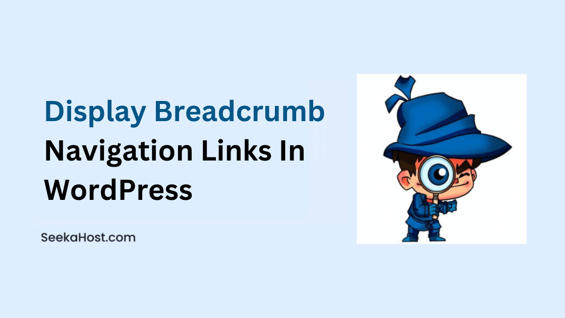 Display Breadcrumb Navigation Links