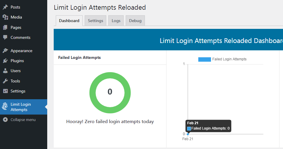 WordPress Limit Login Attempts Reloaded - Plugin