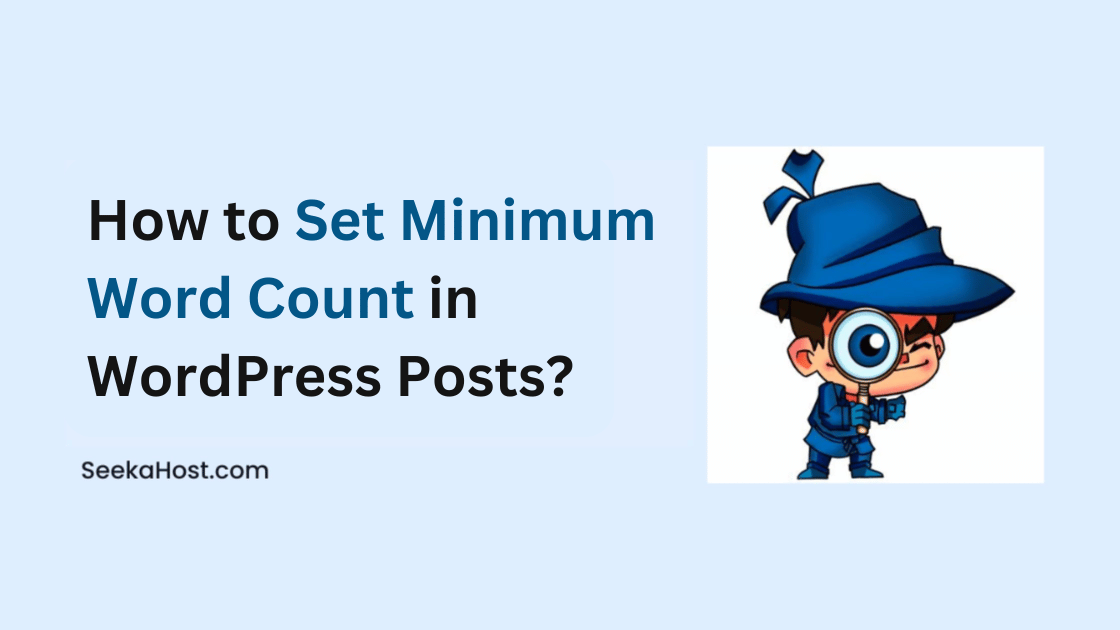 Set Minimum Word Count WordPress