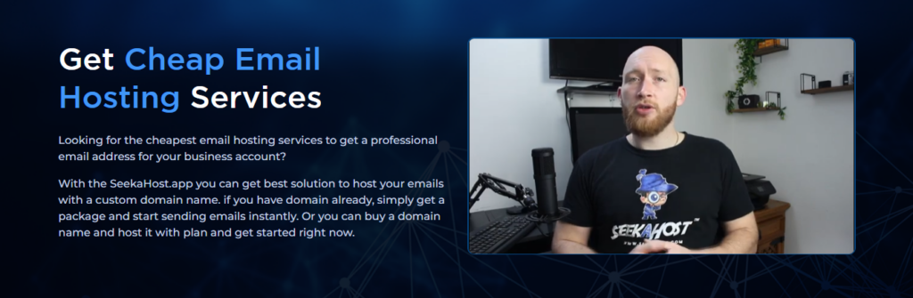 Best Custom Domain Email Hosting Services For Business Via SeekaHost.app