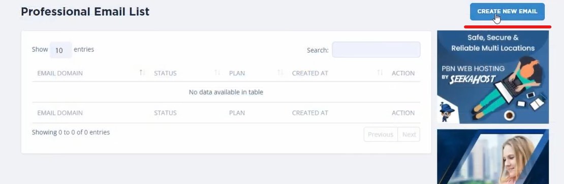 custom email domain hosting options