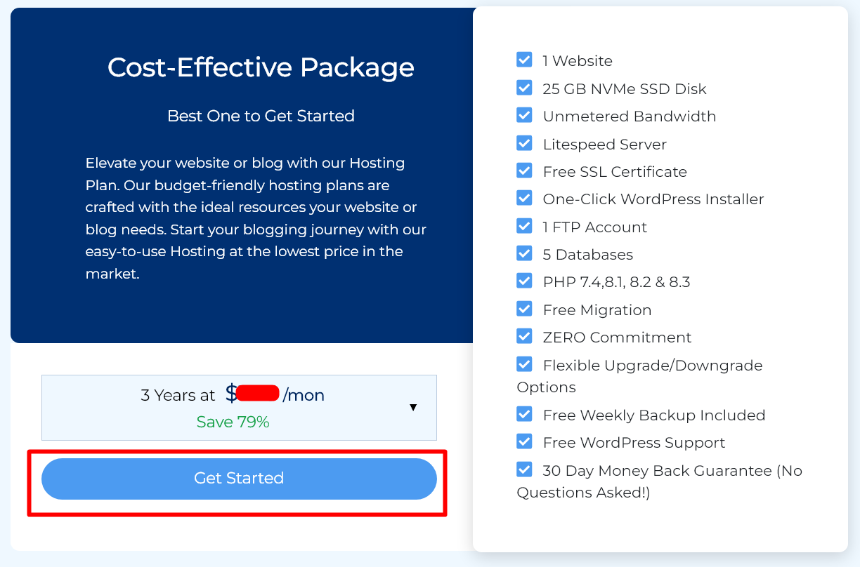 Get Started with a Hosting Plan