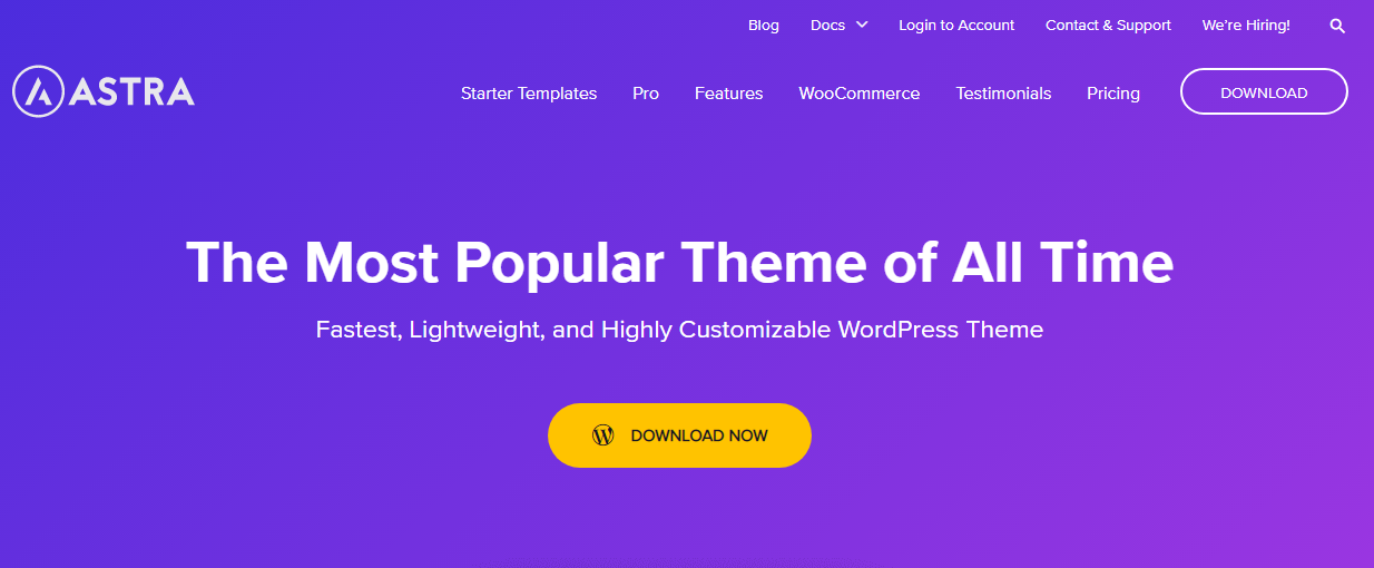 astra wordpress theme