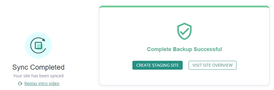 blogvault backup successful