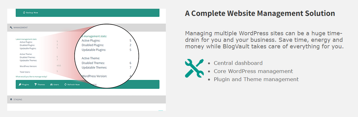 blogvault site management