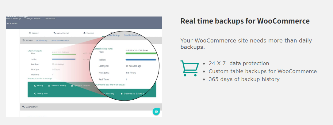 blogvault woocommerce backups