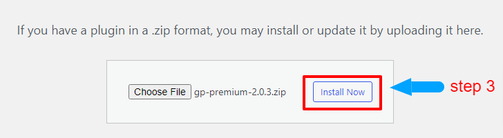 gp premium plugin step3