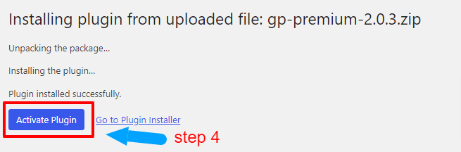gp premium plugin step4