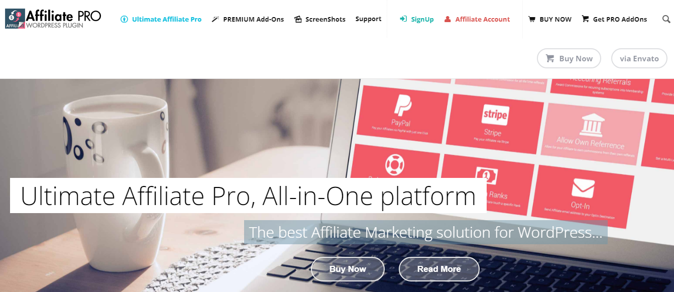 ultimate affiliate pro homepage