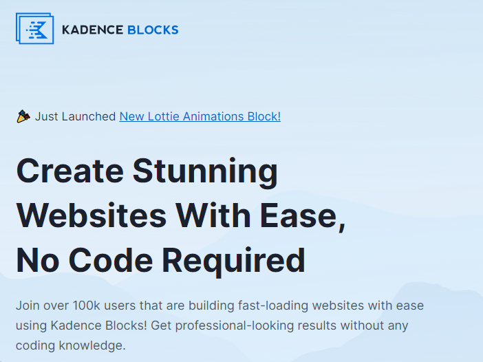 kadence blocks