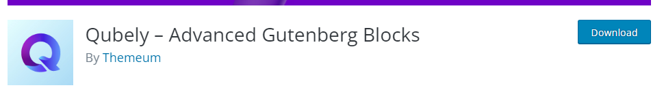 qubely advanced gutenberg plugin