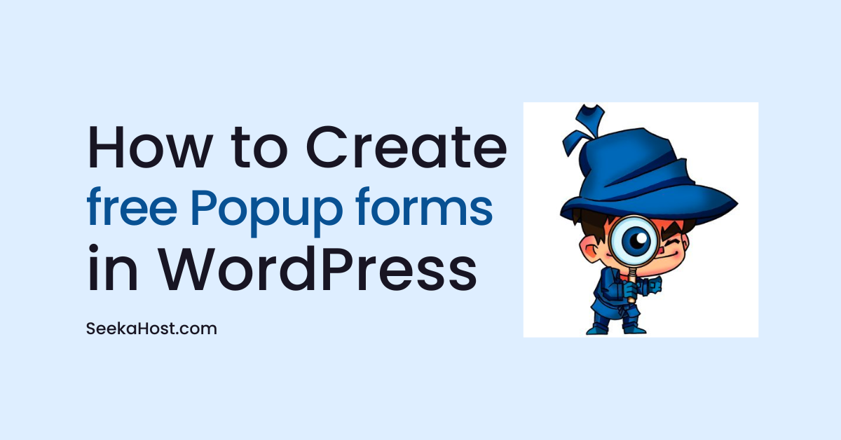 how to create popup forms