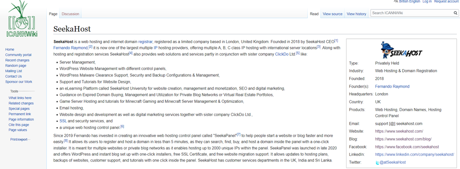 seekahost-icannwiki-business-profile-example-media-placement