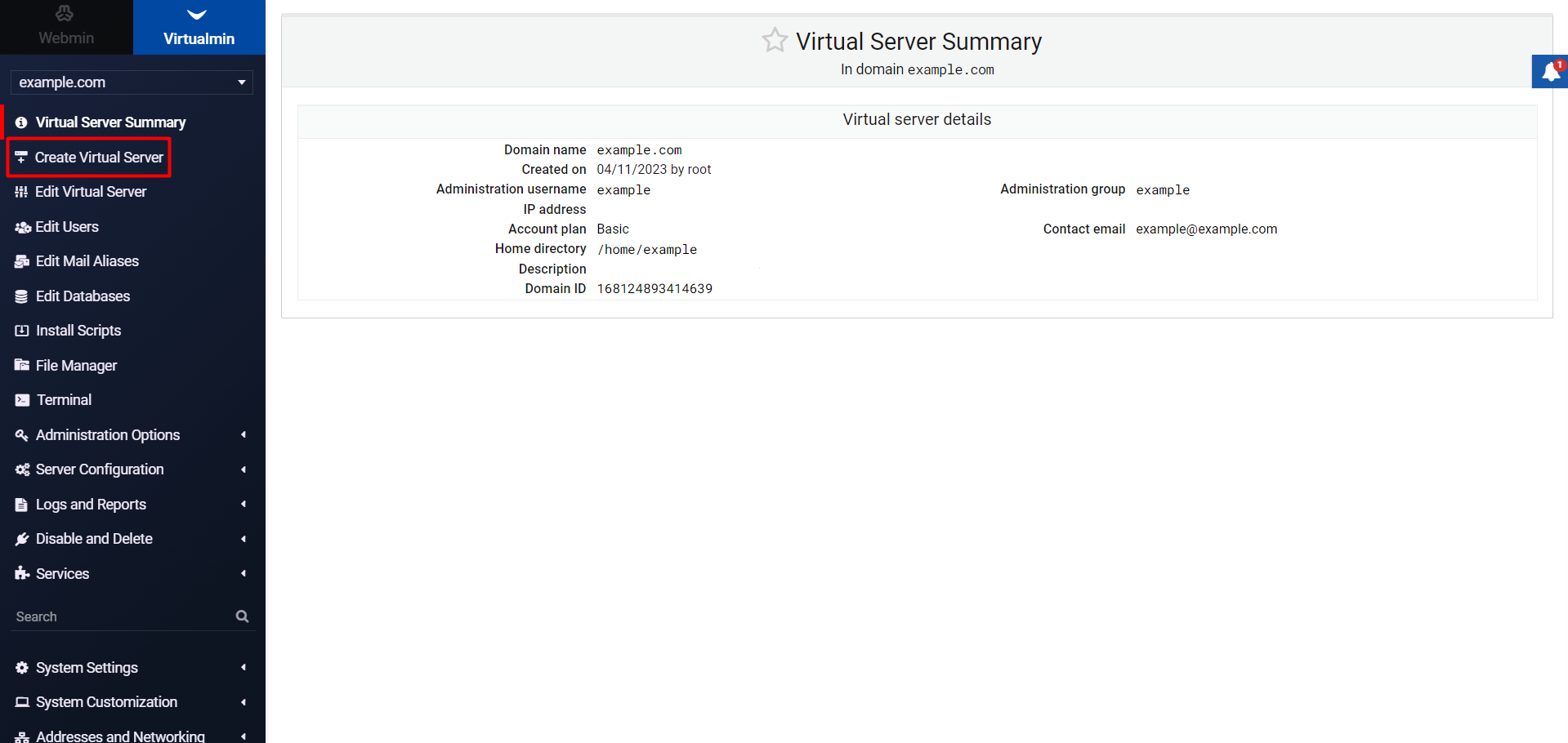 virtual server