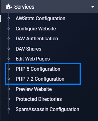 php configuration