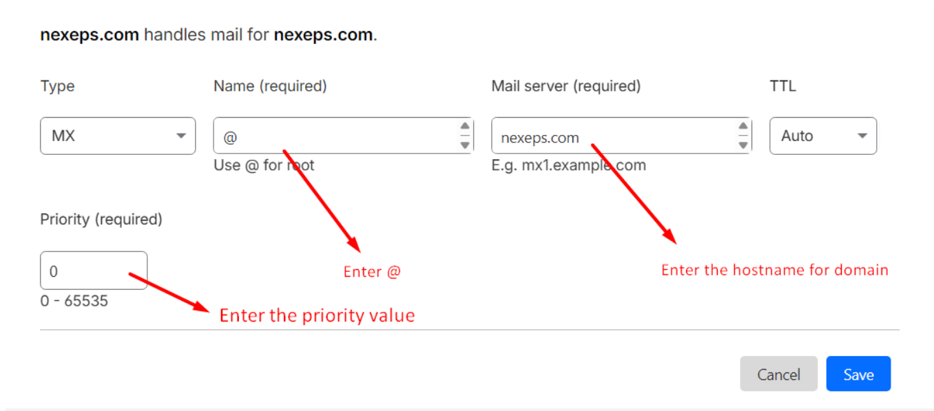 MX record - cloudflare
