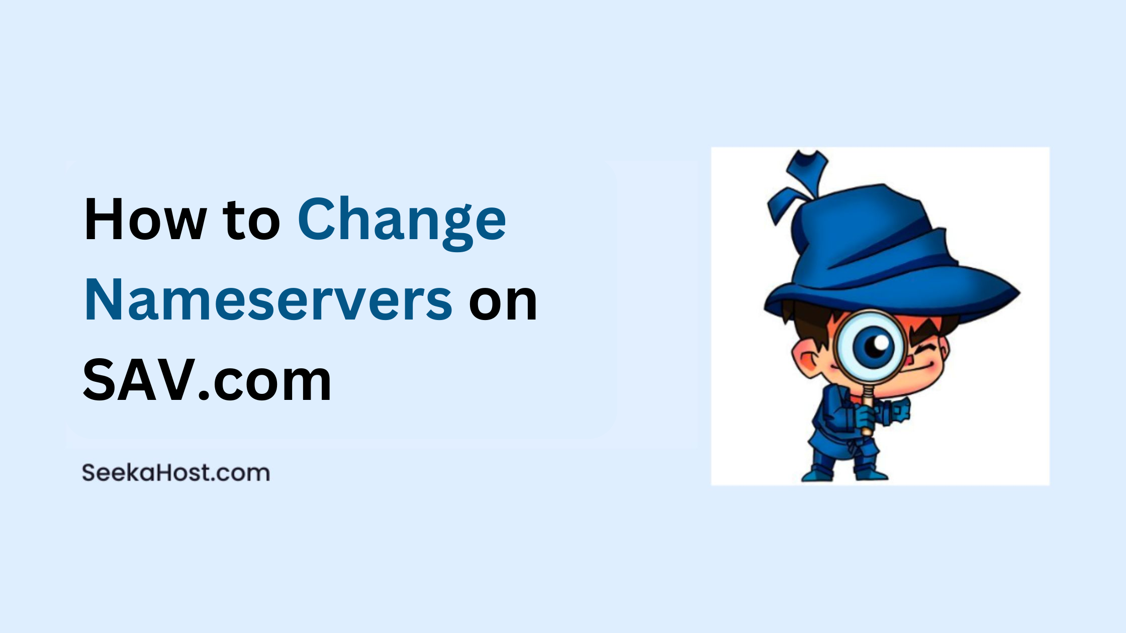 How to Change Nameservers on SAV.com