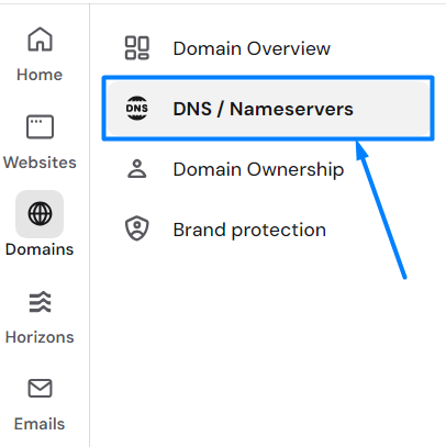 Hostinger Nameserver option