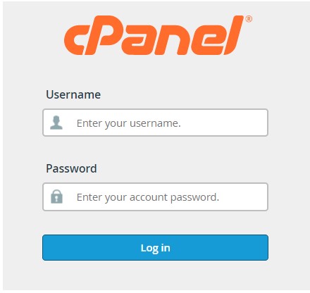 Login to cPanel