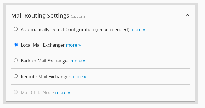 Mail Routing Settings - WHM