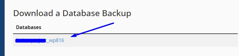 Click Download database
