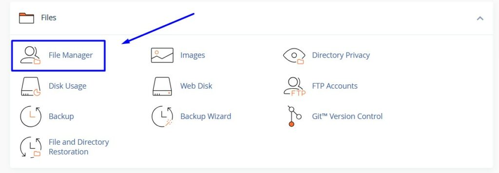 Click-File-manager option