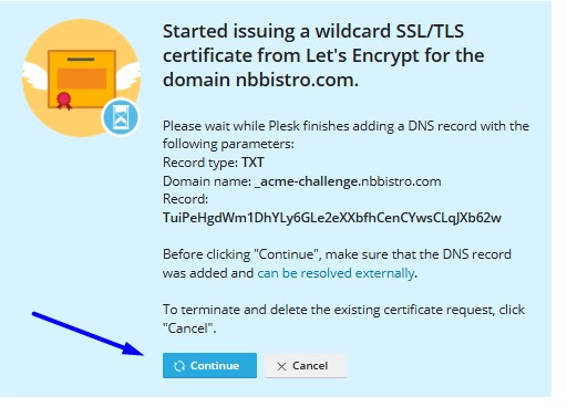 Click continue to Install