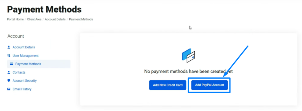 Add PayPal Account
