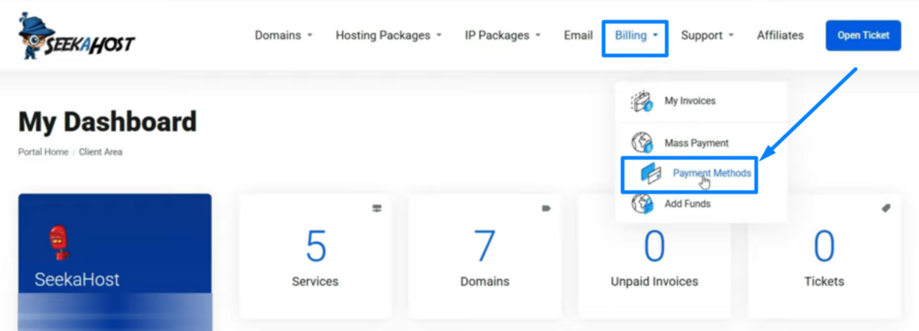 Billing - Payment Methods