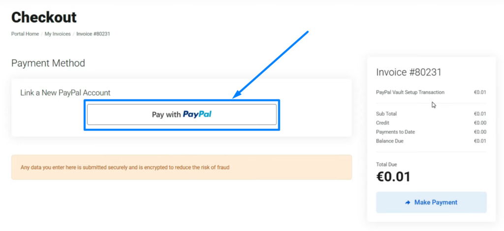 Link a New PayPal Account