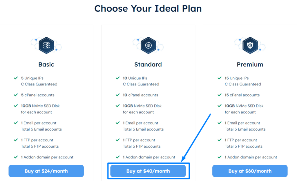 SEO Hosting Plans