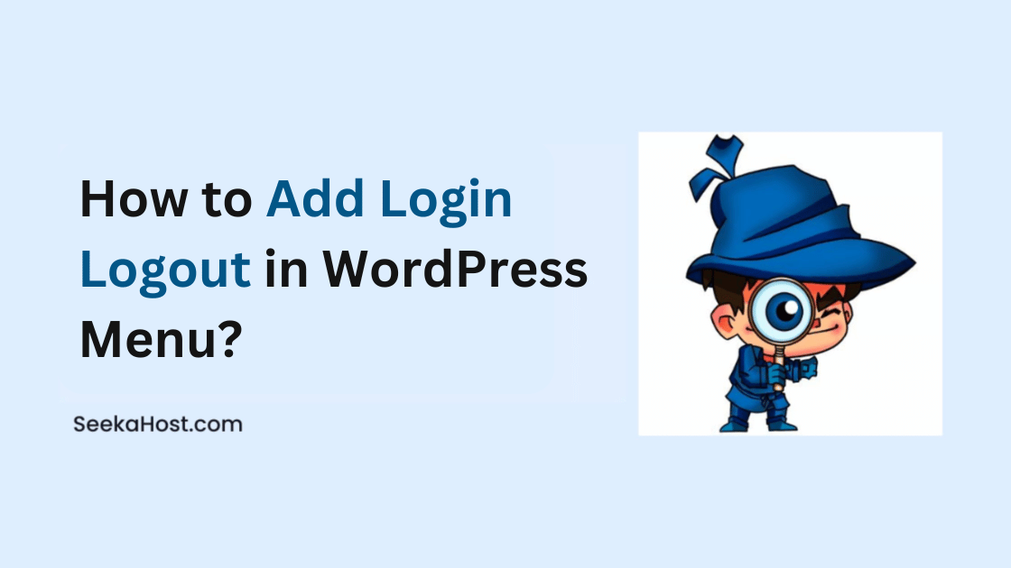 Add Login Logout in WordPress Menu