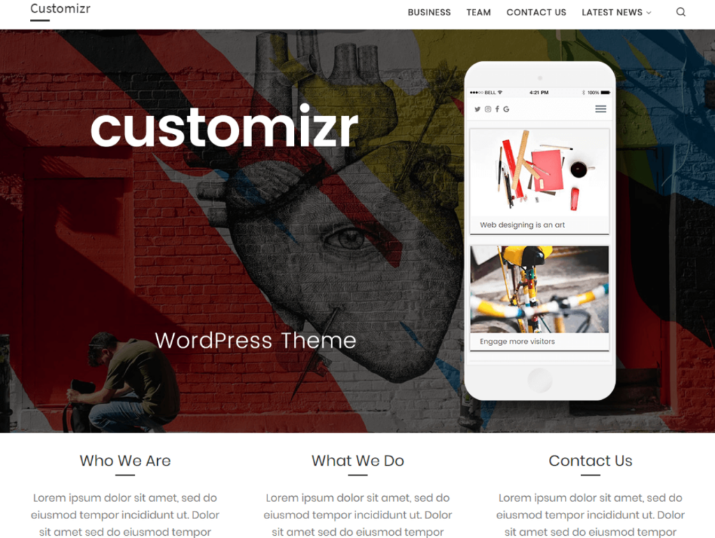 CUSTOMIZR WordPress Theme