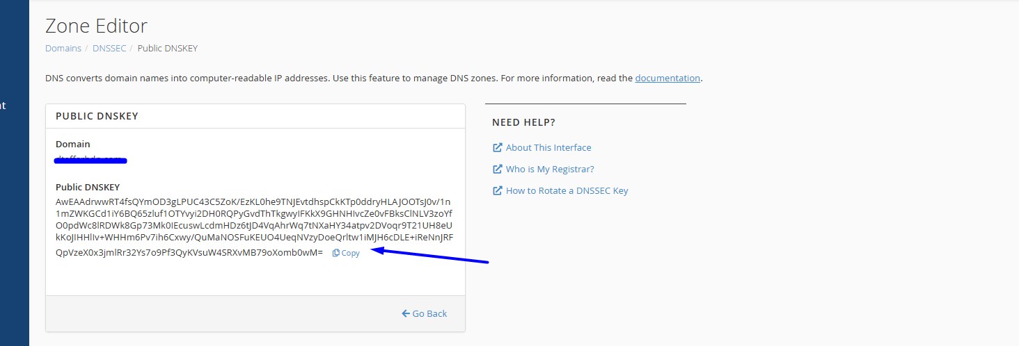 Click the copy option