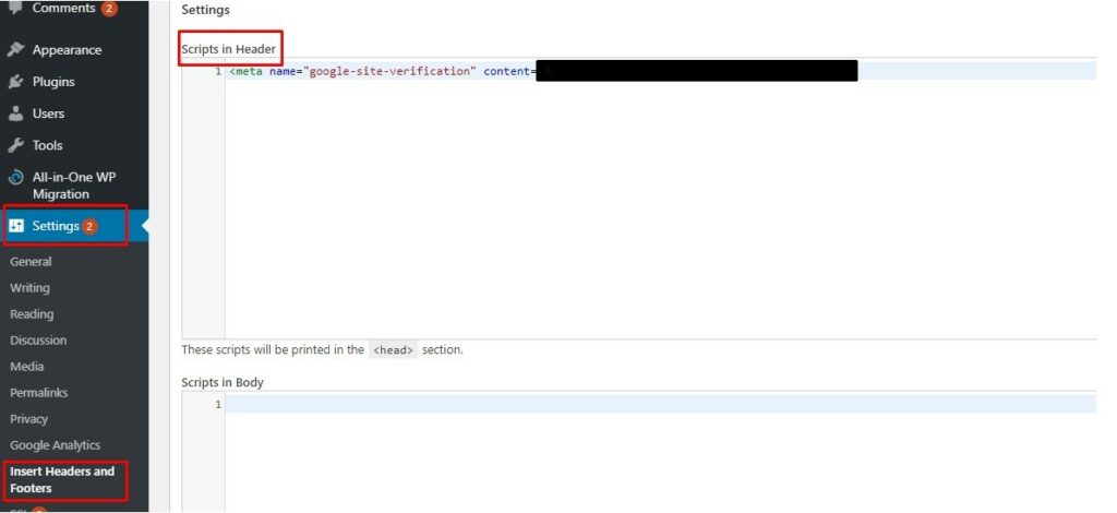 Paste html tag code