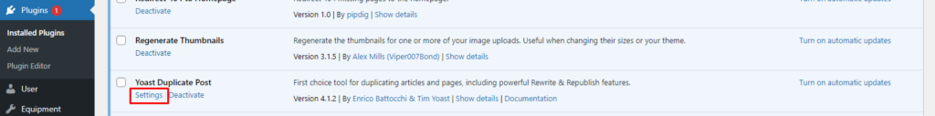 edit settings yoast duplicate post plugin